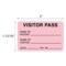 Nevs Visitor Pass - Name Of Patient/Visitor 1-15/16" x 3" VP-Pink - alternate 2